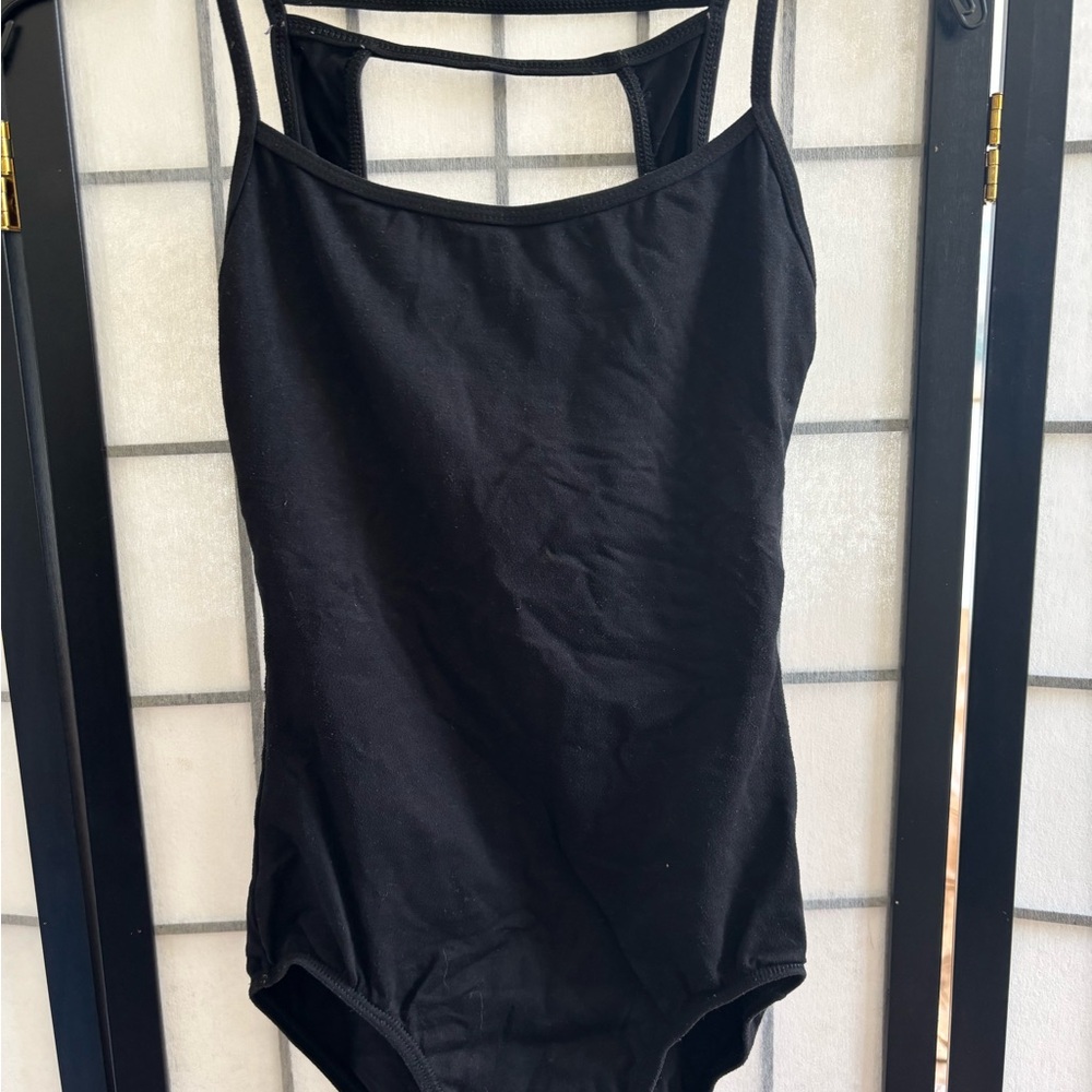 Black dance leotard